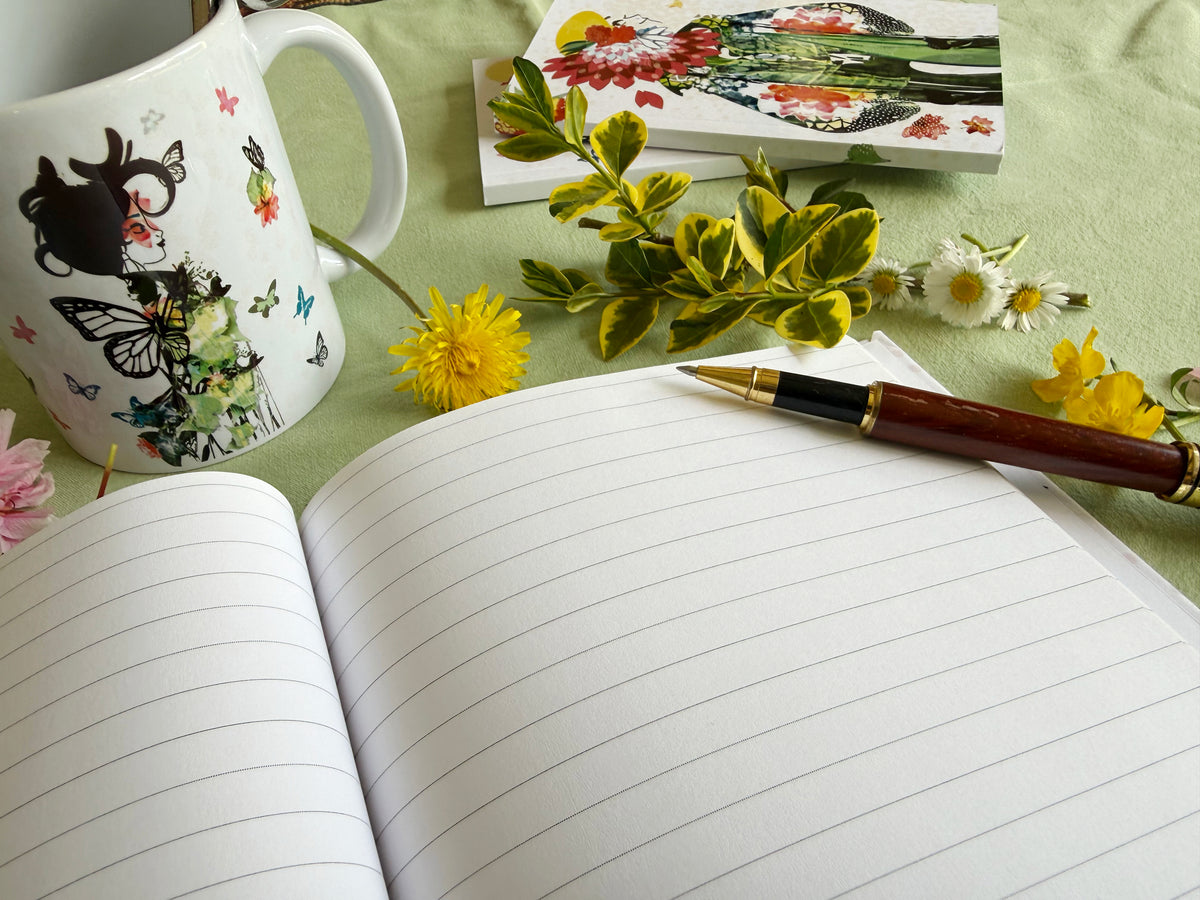 Cahier relié Papillons – collection « éclats de nature »