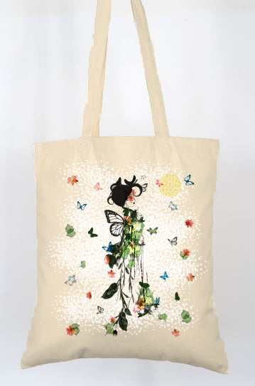 Tote bag Papillons – collection « éclats de nature »