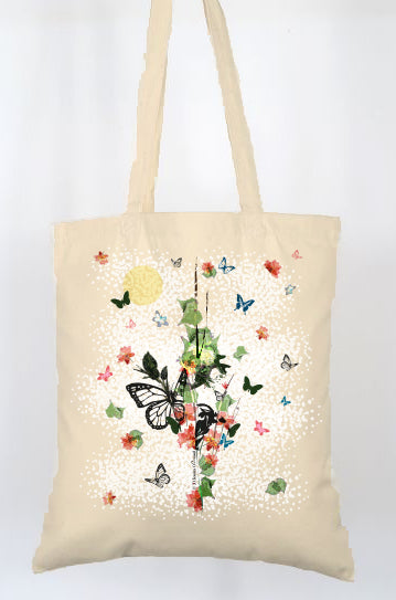Tote bag Papillons – collection « éclats de nature »